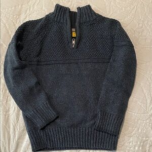 Kid’s Rumi+ Ryder Blue Half-Zip Sweater